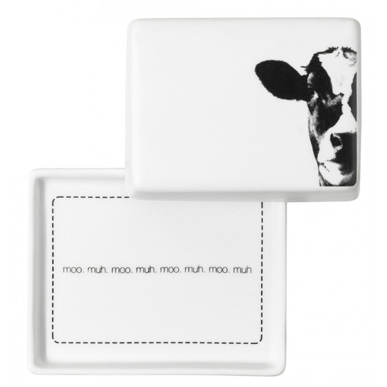 butter dish 1/4 cow