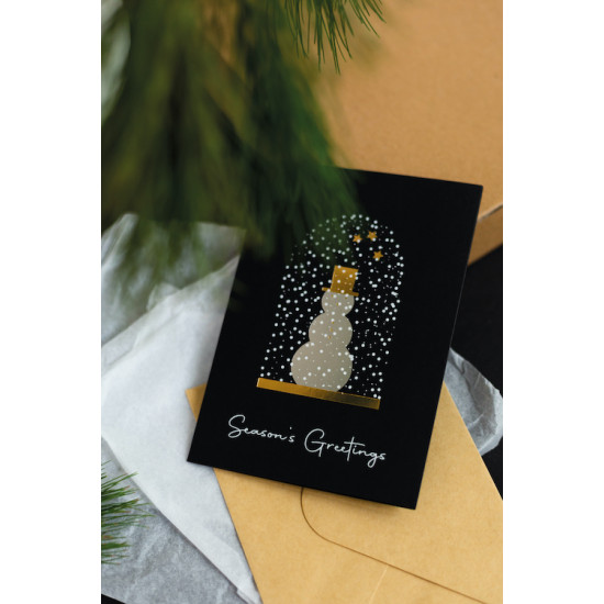 Cloche card Season‘s greetings