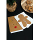 Gingerbread card. Reindeer
