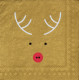 Cocktail napkin. Reindeer