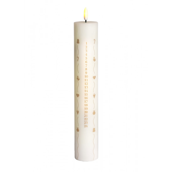 Sille Calendercandle Ø4,8xH28,9cm, Special Edition 2024