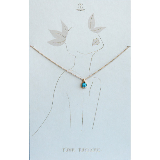 Necklaces Turquoise (gold)