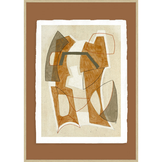 Artist Paper: Brown Abstract