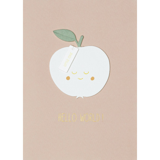 Fruit card apple Hello world!