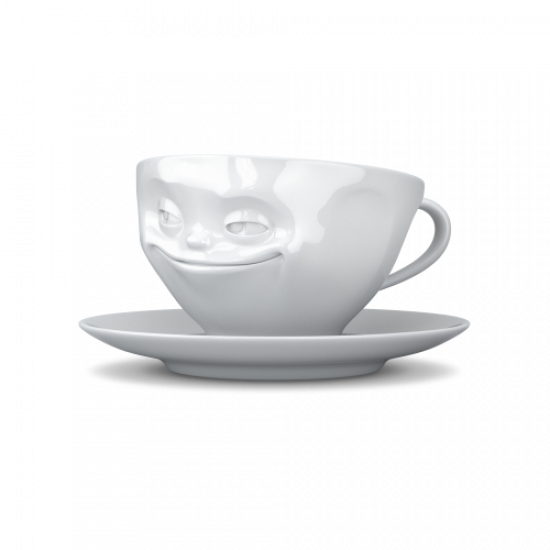Coffee cup  -  grinning white