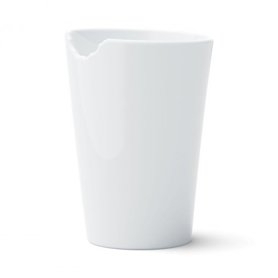 Mug with bite 400ml, white, without handle